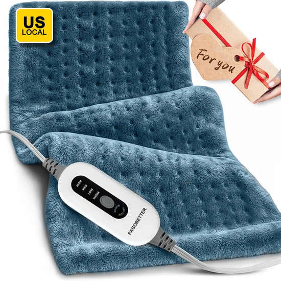 PAGOBETTER Soft Electric Heating Pad with AutoOff 4 Heat Levels