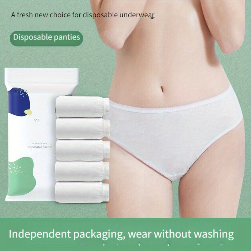 Disposable Womens Underwear TravelFriendly Maternity 5Pack