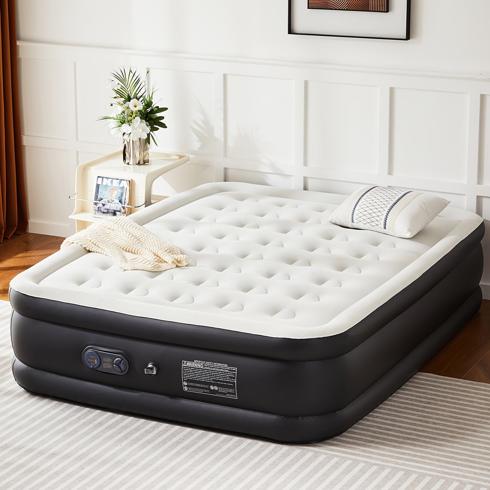 Luxury Coil Beam Air Mattress Plush Stable HeavyDuty Support