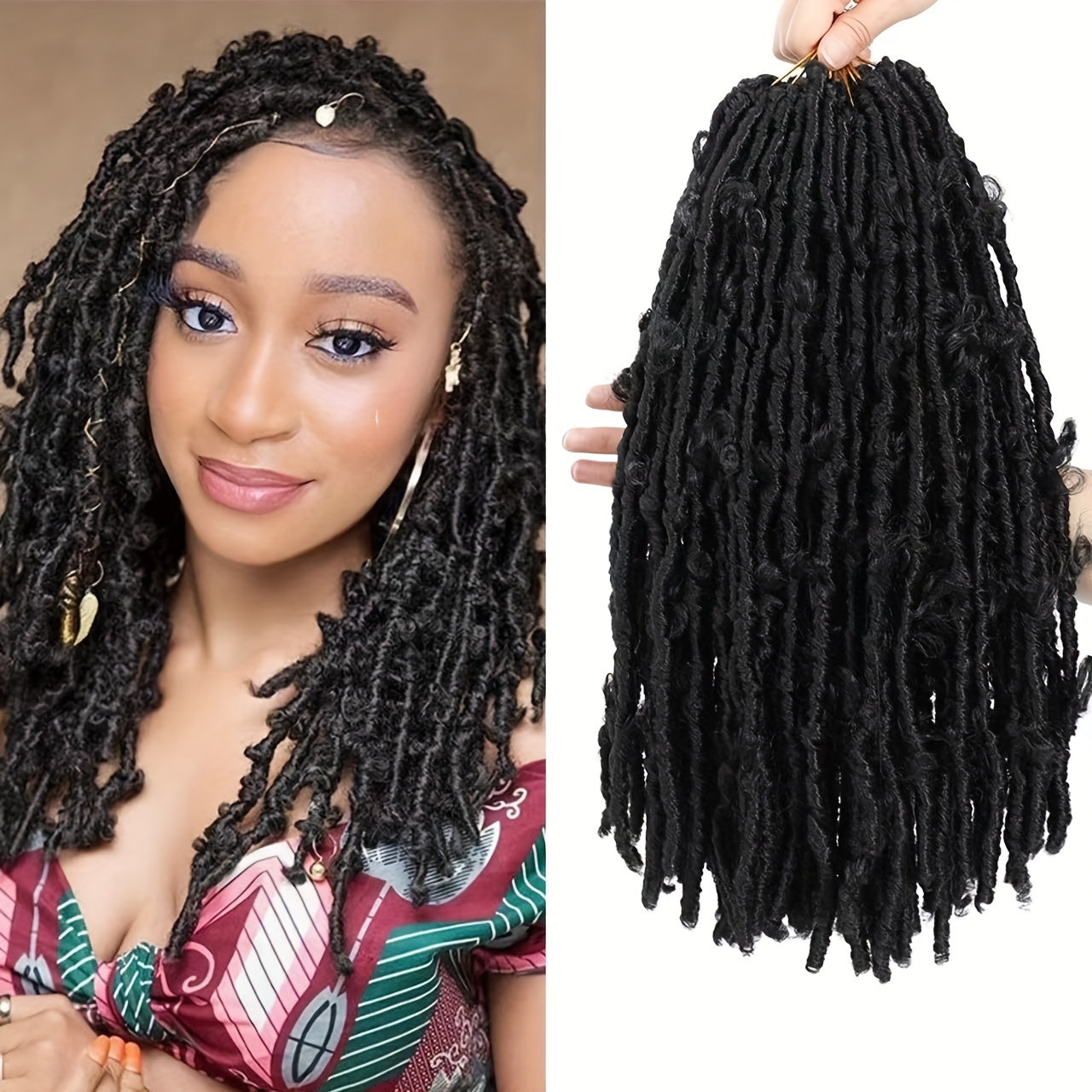 8Pack 14Inch Soft Butterfly Locs Crochet Hair Extensions