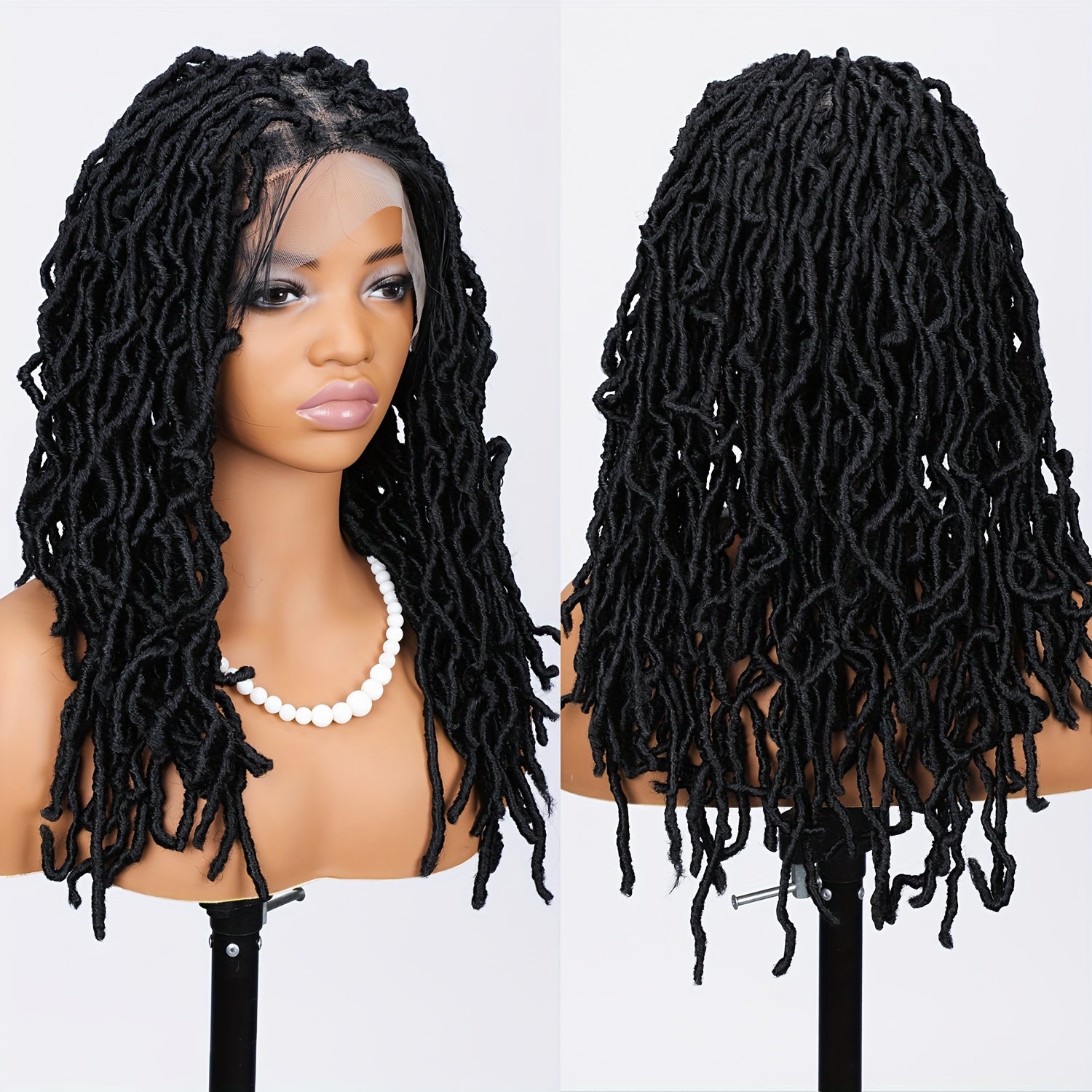 16 Black Braided Wig  Perfect for Any Celebration